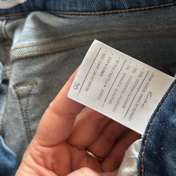 KanCanStraight High Rise Ripped Jean - Picture 4 of 4